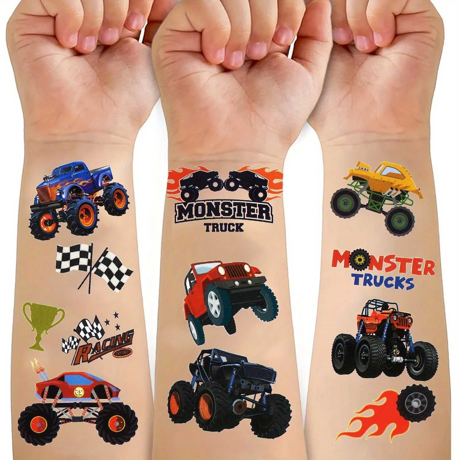 10 racing tattoo stickers waterproof long arm party temporary tattoosXJ25414