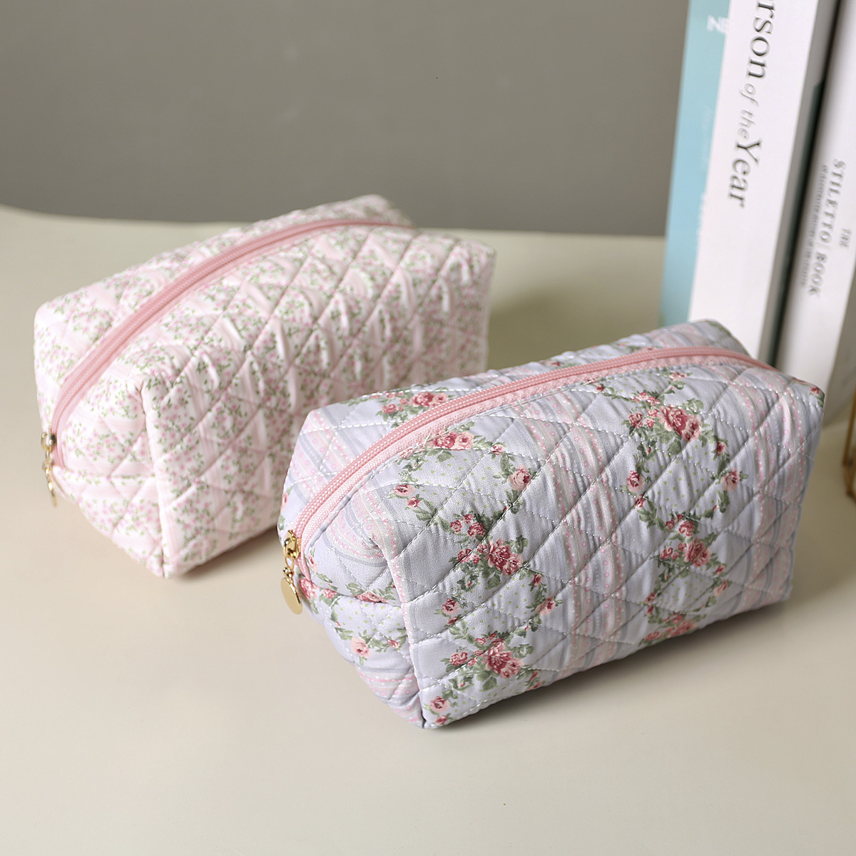 Flowers Bow Printed Nylon Waterproof Travel Make up Pouch Bags Backpack Tote bag Duffle Bag Fanny Pack for Women Girl Ladies 241226