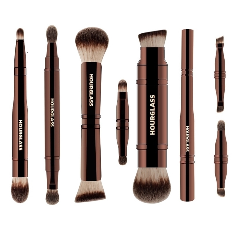 1pc Retractable Eyeshadow Makeup Brush Multifunctional Powder Contour Foundation Make Up Brush Highlight Metal Handle 251016