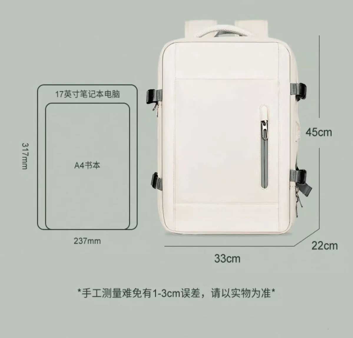 New Large Capacity Bags Business Multifunctional Charging Backpacks Expandable Airplane Travel Backpack Laptop Bag Luggage MaW251113