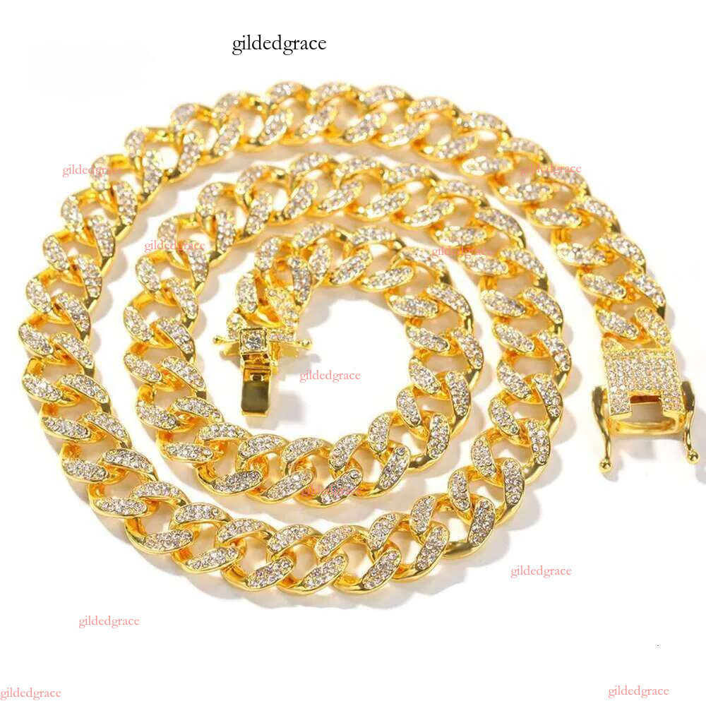 Designer Bracelet Jewelry Chain Pass The Tester 6mm~22mm Wide Gold Sterg Sier D Color VVS Moissanite Dia Cuban k Curb Necklace