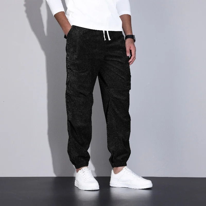 Solid color simple edition springsummer mens pants fast drying cool and comfortable fabric brushed style legs 250414Z
