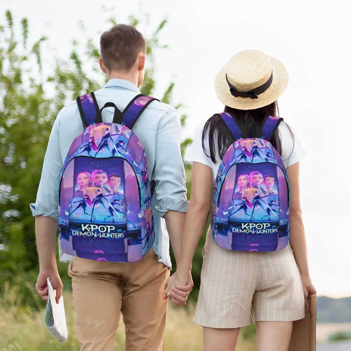 Huntrix Zoey Rumi Mira Backpack for Men Women Cool High School Business Daypack KPop Demon Hunters Laptop Shoulder BagW251113