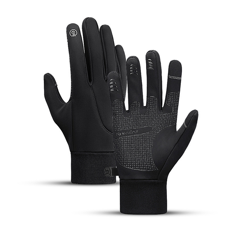 Outdoor Warm Gloves Winter Sports Fleece-Lined Skiing Women Touchscreen Windproof Non-Slip Heated Cycling Gloves Men