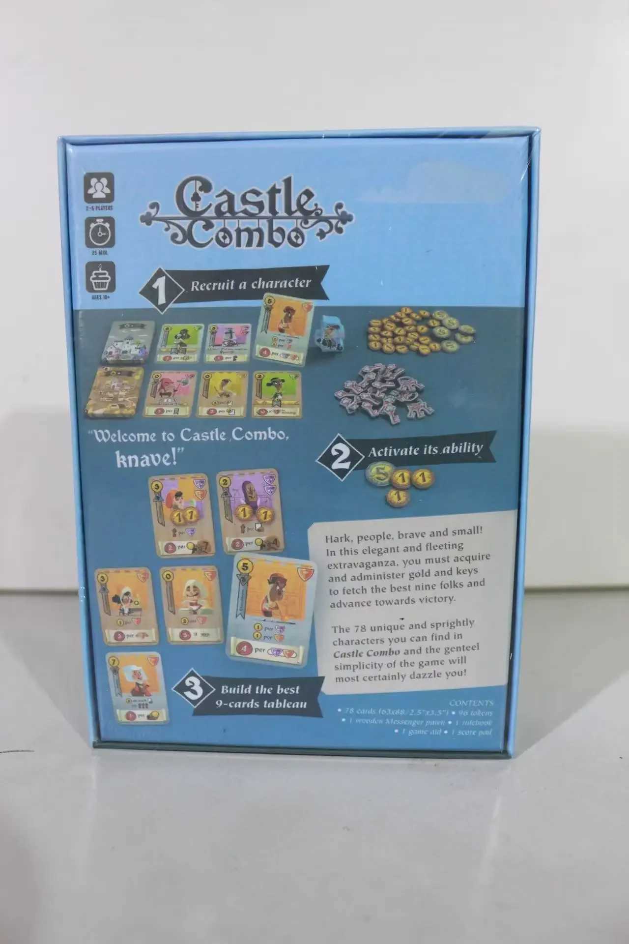 Castle Combo Board Game 2-5 Players English Version Strategy Game For Party/Family Table Game Card Games C251114