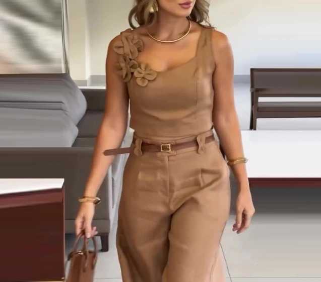 Sexy Ele New Fashion 2024 Summer Autumn Casual Solid Color Short Style Five Piece Pants Two Piece SetXJ250414