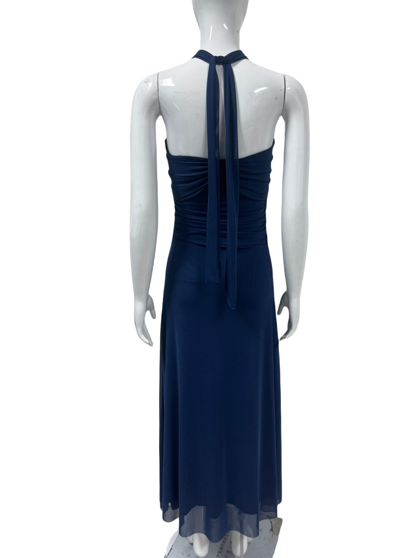 New socialite banquet with French high-end feel, mesh lace up, strapless, slim fit and slimming dress