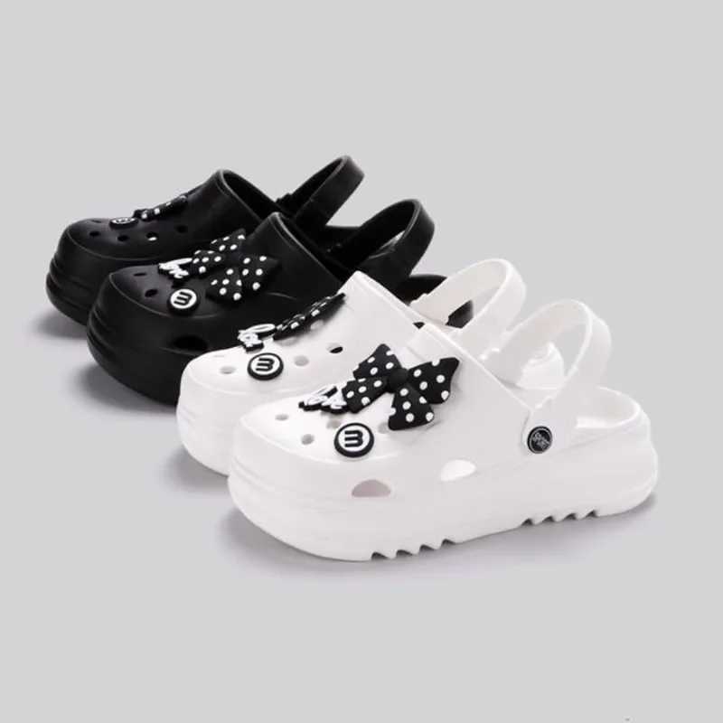 Womens Clogs New Arrival Fashion Cute Slide DIY Cute Bow Sandals Outdoor Beach Sandals W250414