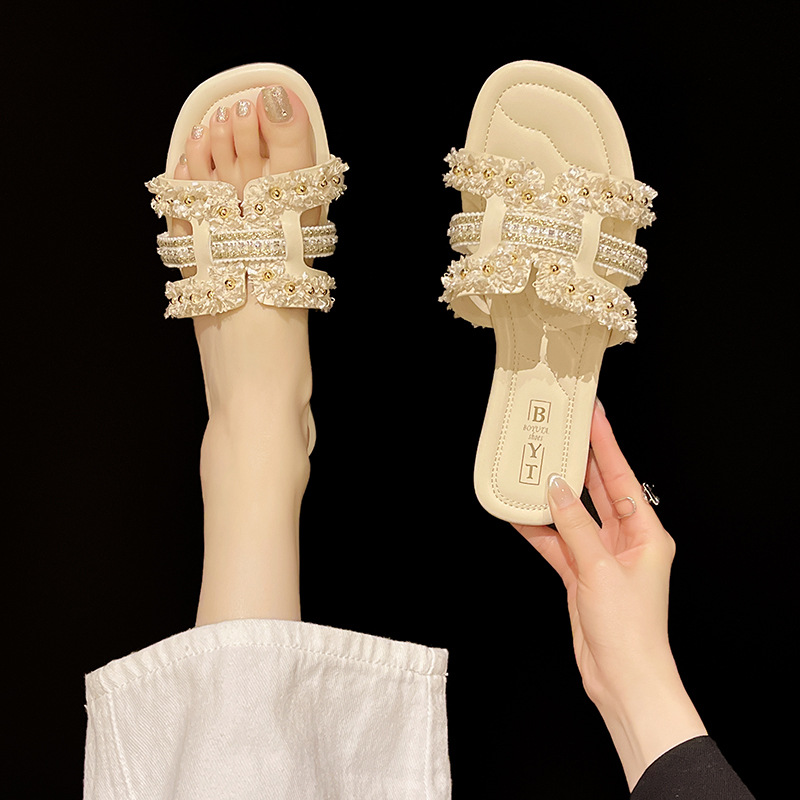 Classic Slipper fashion women's sandals thick sole 2025 new all-match senior sense slippers female summer sandals