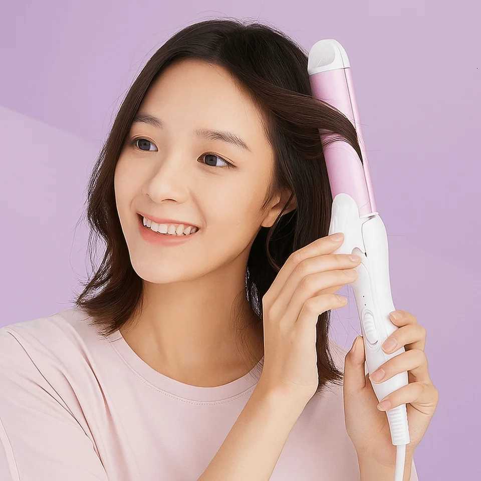 Professional 2 in1 Curler Iron Anti Scalding Plastic Casing Hair Straightener Rapid Heating Top InsulationT251114