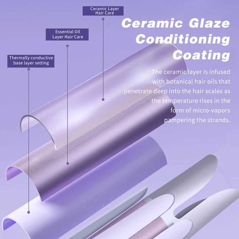 WAIKIL professional womens electric curler stick rolls automatic curler 32MM large wave electric negative ion hair care curlerT251114