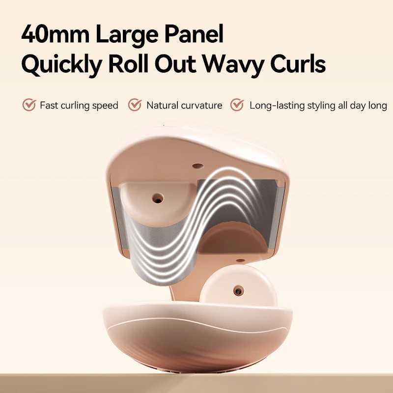 40mm Deep Wave Hair Crimper with Negative Ion - Adjustable Temperature Curling Iron for Long Lasting Wavy Hair Anti-FrizzT251114
