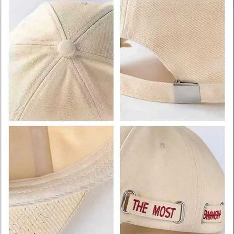 Leisure baseball sun hat summer fashion dad golf hat womens sun protection sun hat with ponytail hole W250414