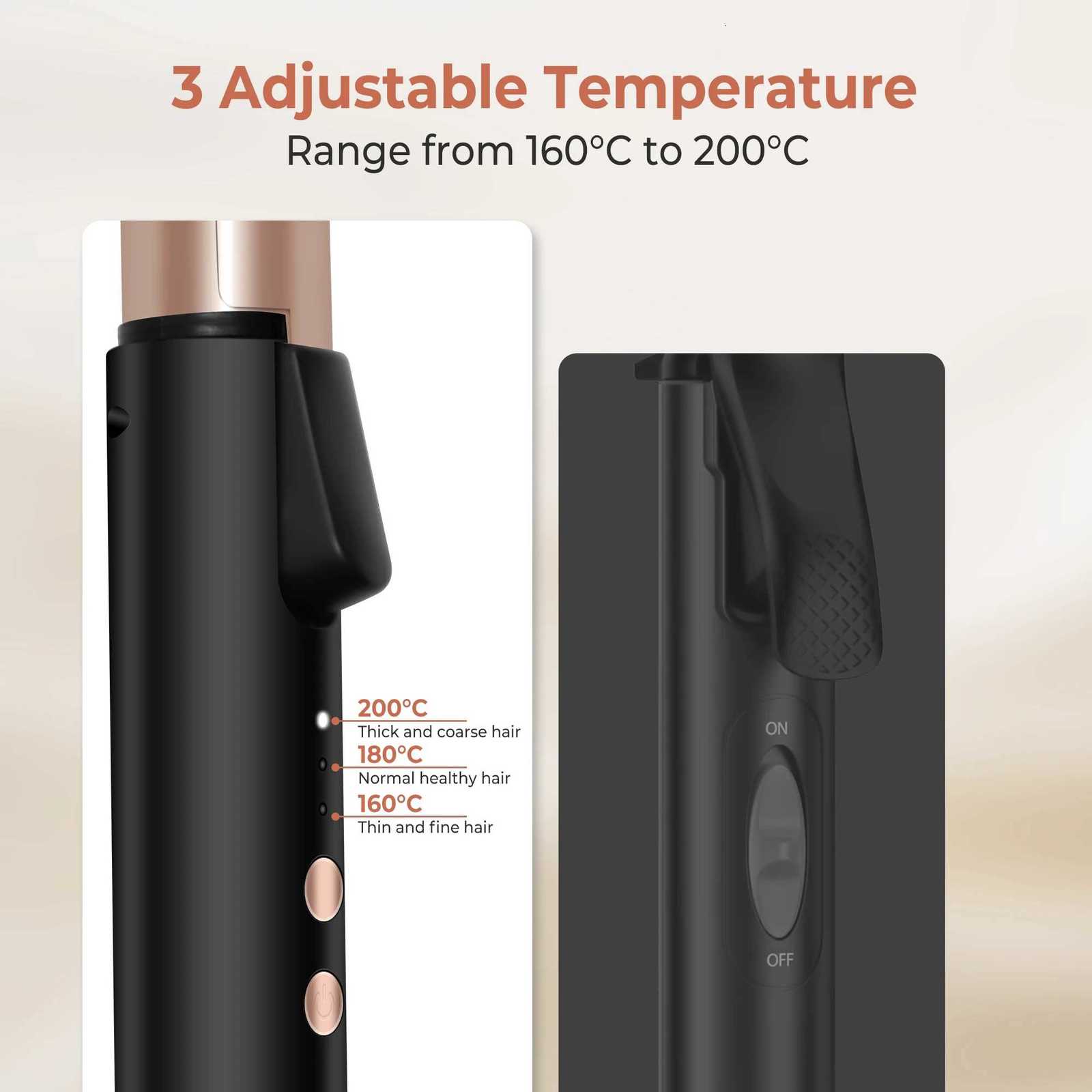 3 In 1 Ionic Hair Curler Straightener Professional Curling Iron Heated Hair Styling tool Anti-Scald Thermal iron Curl WandT251114