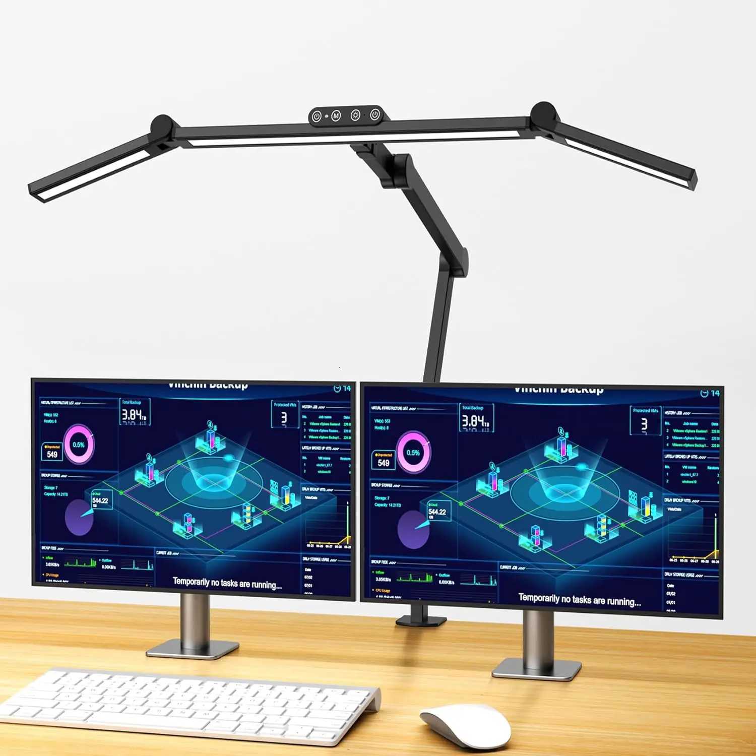 led Desk Lamp with Clamp 24W Ultra Bright Architect LED Table Lamp for Home Office with Atmosphere Lighting Automatic Dimming M251114