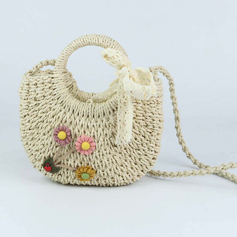 designer bag 2025 Spring Straw New Fashion Internet Celebrity Single Shoulder Crossbody Bag Women's Versatile Instagram Handheld Vegetable Basket