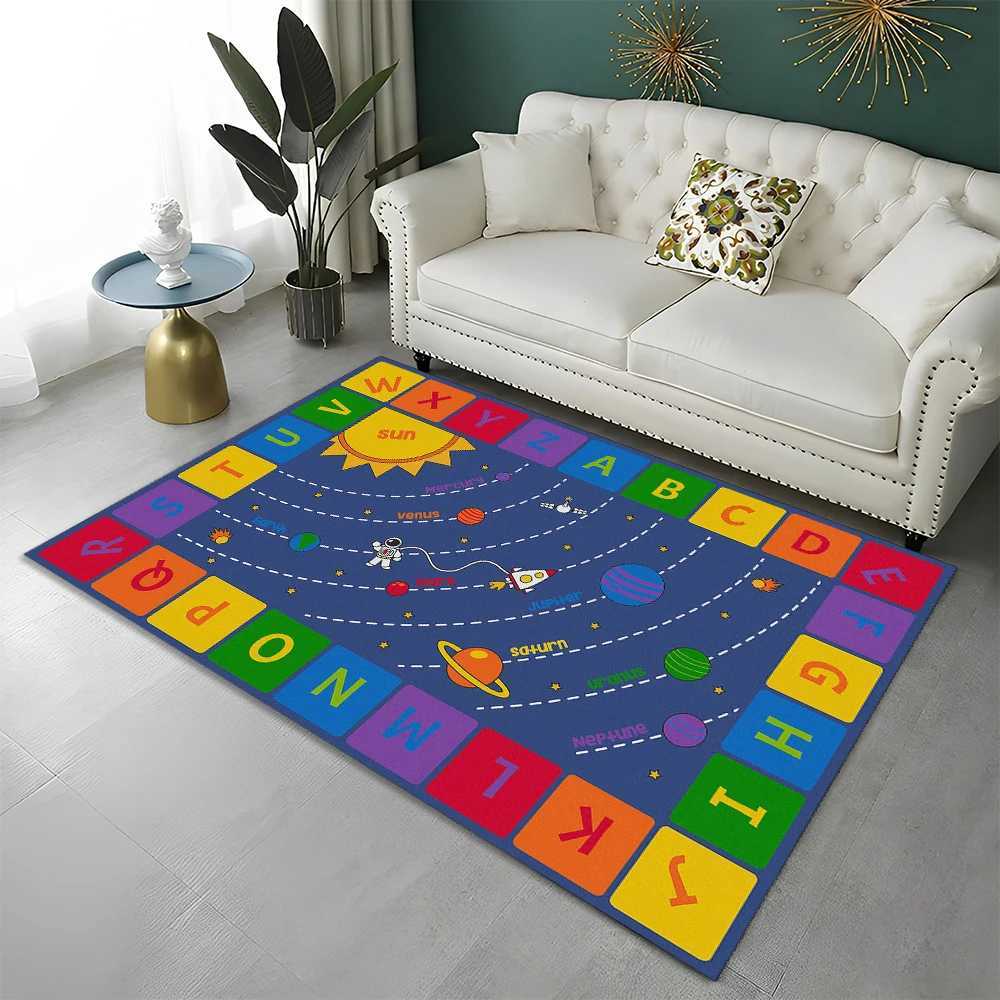 ABC Early Education Cartoon Childrens Game Room Alphabet Childrens Crawling Area Carpet Carpet Living Room Bedroom Sofa Non slip Mat S25414