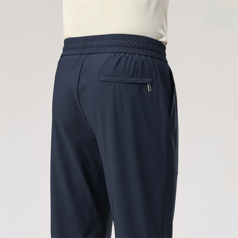 Mens elastic breathable casual pants with waist comfortable and suitable for gym daily wear 250414Z