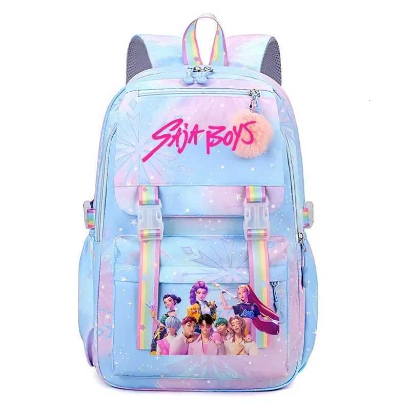 Kpop Demon ont>s Huntrix Backpack School Bags Large Capacity Backpack Women Daypack New School Bags for Student girlsW251113