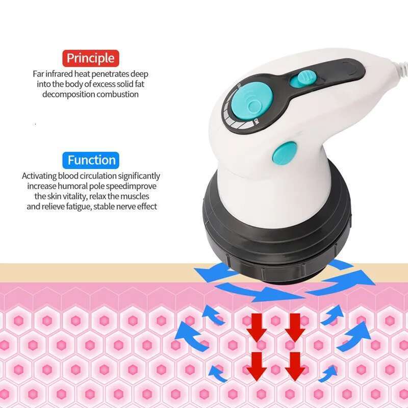 4 In 1 Infrared Electric Anti-Cellulite Massager Beauty Health Care Instrument Massage Roller Slimming Rela Muscle