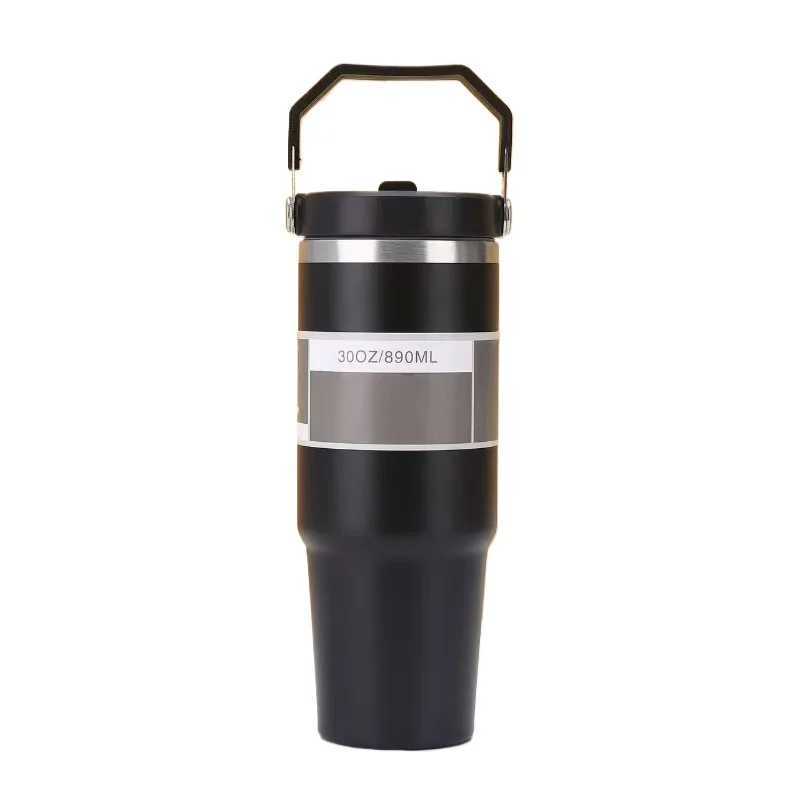 Hydrapeak Nomad 30oz portable cup with Ti hand and straw lid leak proof double insulated 30 oz stainless steel cup coffee giftXJ250414