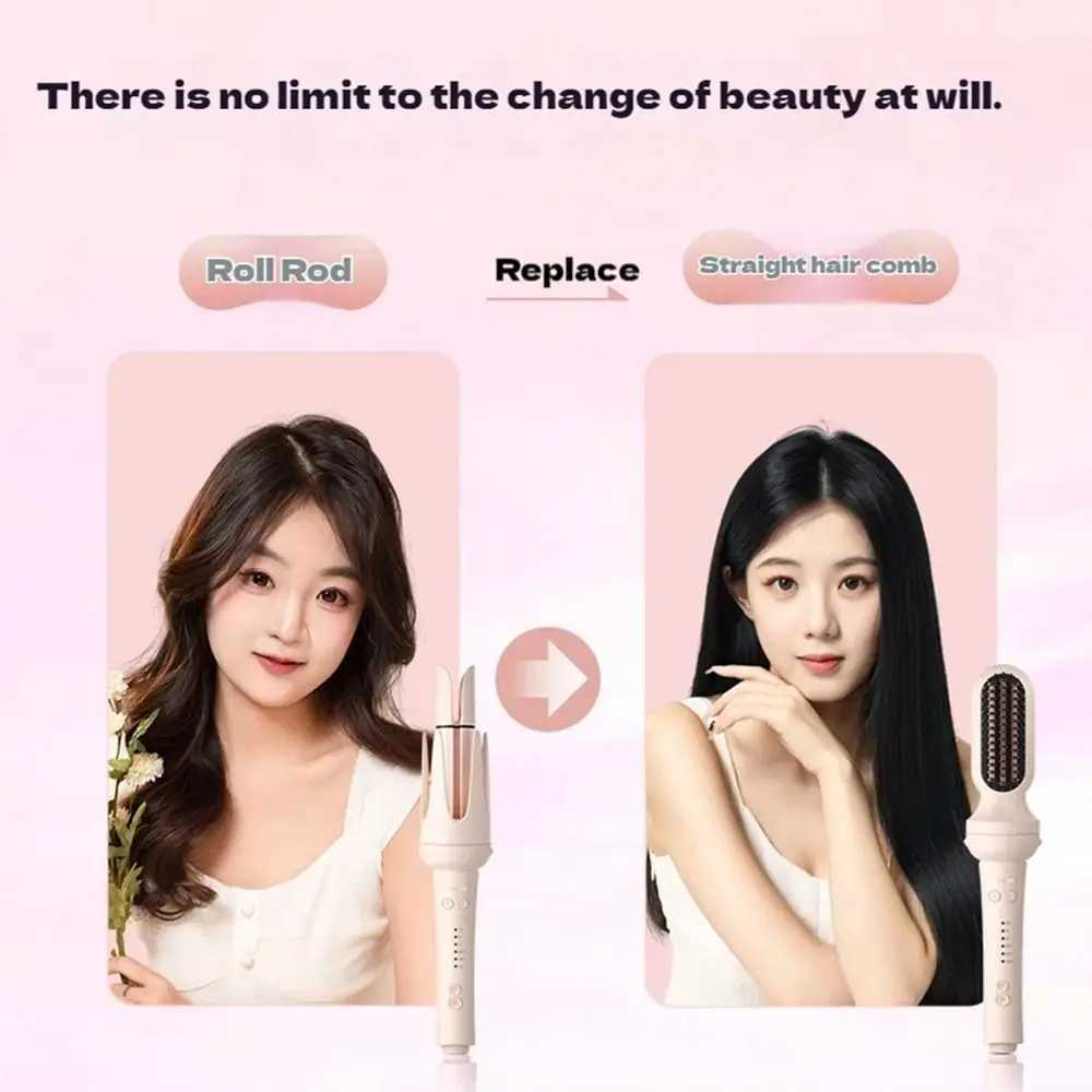 Ceramic Automatic Hair Curler Negative Ion 5-in-1 Egg Curler Anti-scald Automatic Curling Iron Hair Straightening Comb Hair CareT251114