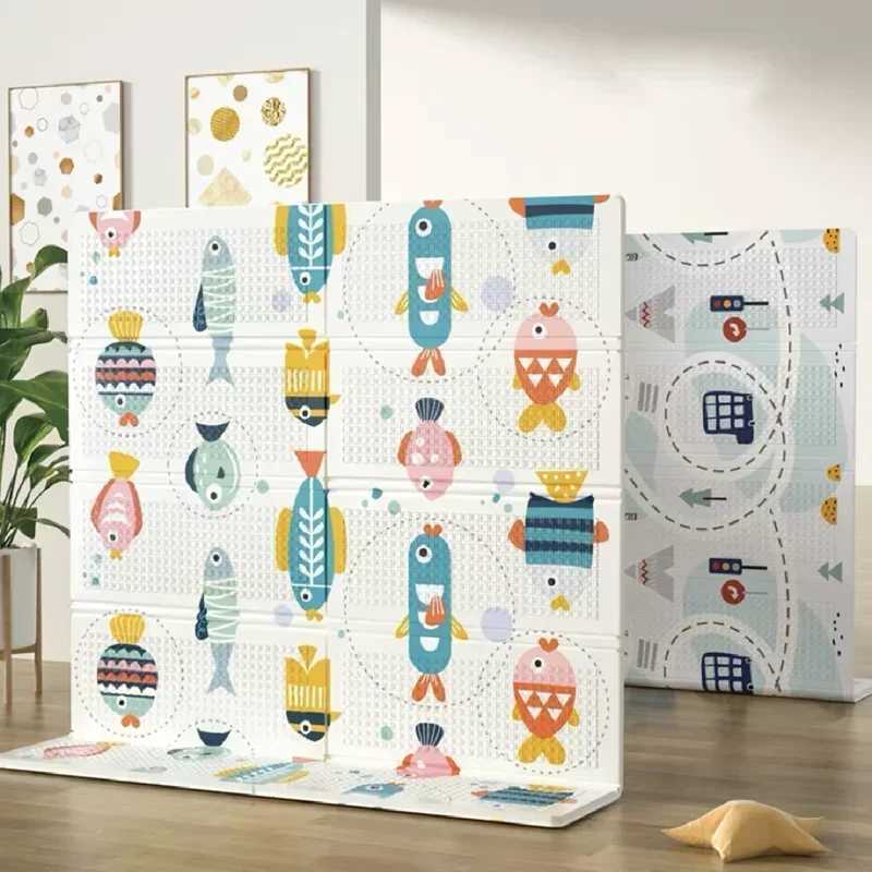 Double sided baby mat childrens carpet soft floor carpet game carpet waterproof baby game mat room decoration childrens carpet floor gift toys S25414