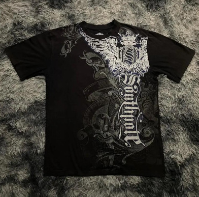 Woman Shirts Harajuku Y2k ClothesKpop Crop Top Goth Vintage Gothic Letter Graphic Printed Summer Female Clothing Elegant Lady 240902