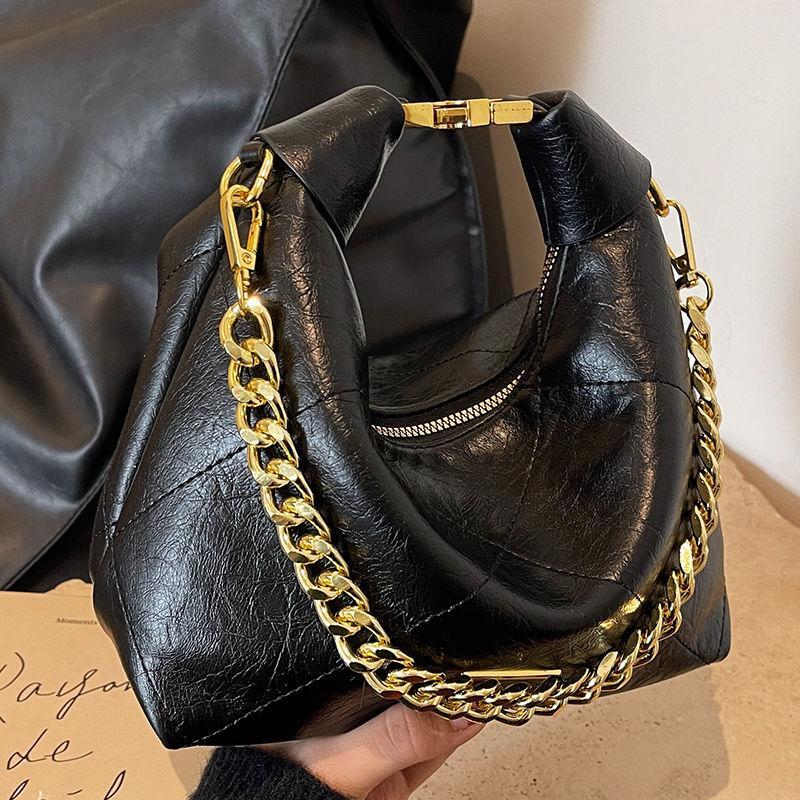 Special-Interest Design Women's Spring And Summer New Retro Chain Shoulder Messenger High-Grade Portable Dumpg Bag