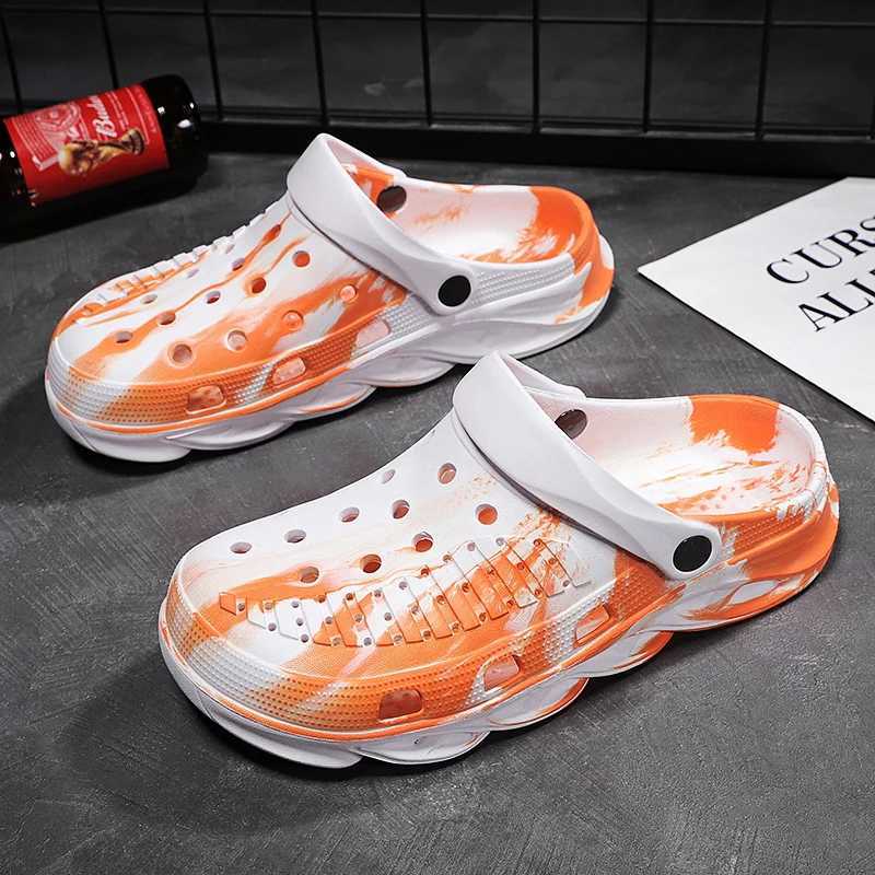 Summer Couple Clog Shoes Fashion Sandals Waterproof Slippers Mens Shoes Outdoor Soft Sole Slippers EVA Beach Home Slippers W250414