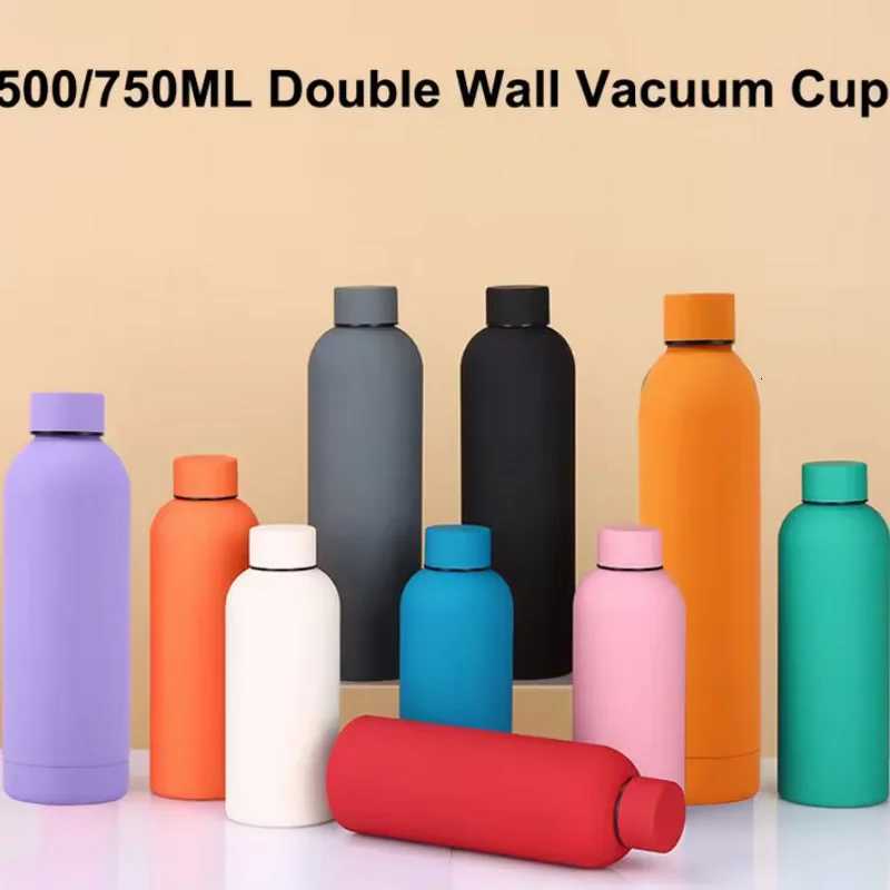 750ml Double Wall Stainless Steel Vacuum Cup Water Bottle Thermos Bottle Keep Hot and Cold Insulated Vacuum Flask Sport C251114