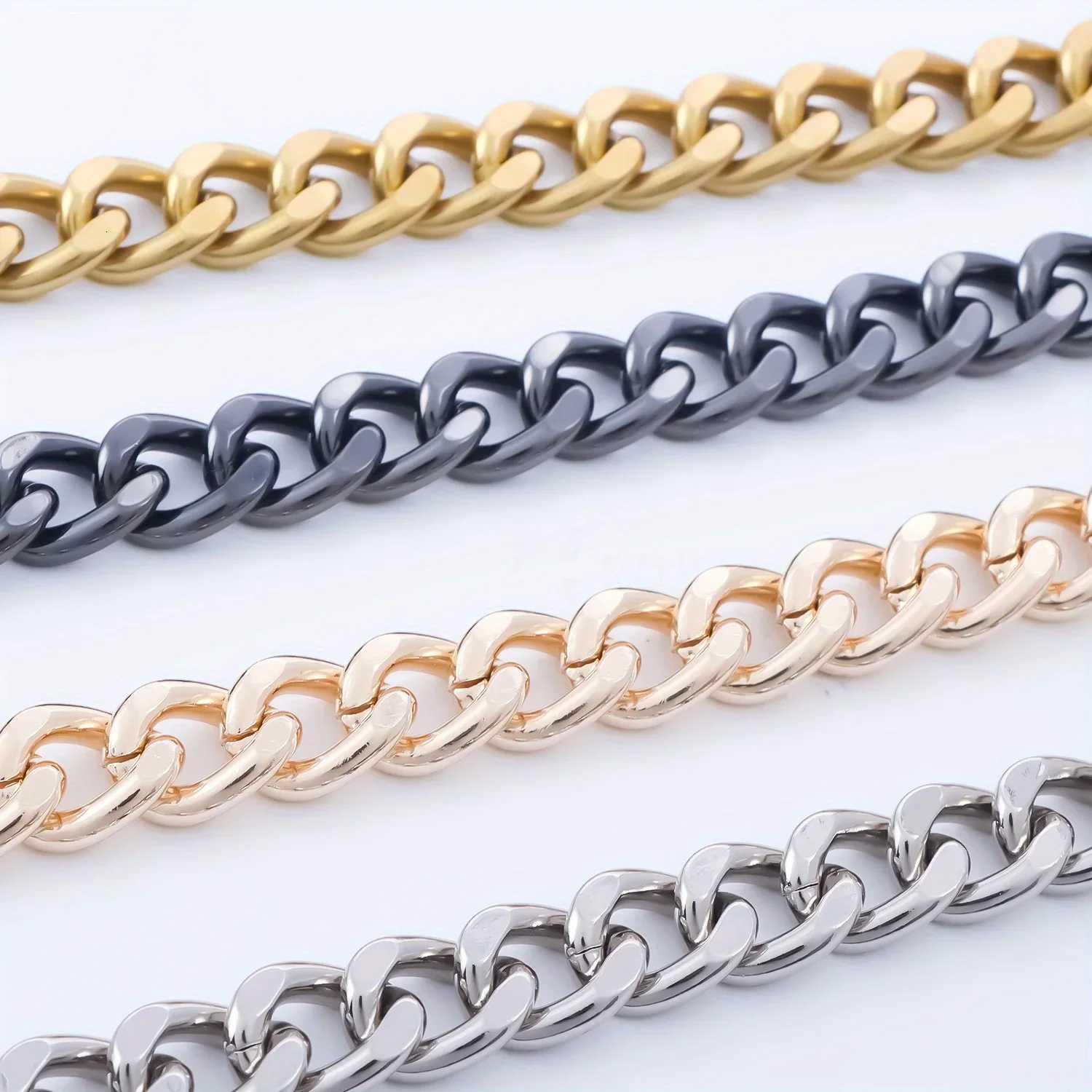 Aluminum Purse Stap Chain Bag Chains Straps Replacement Handbag Accessories DecorationXJ251114