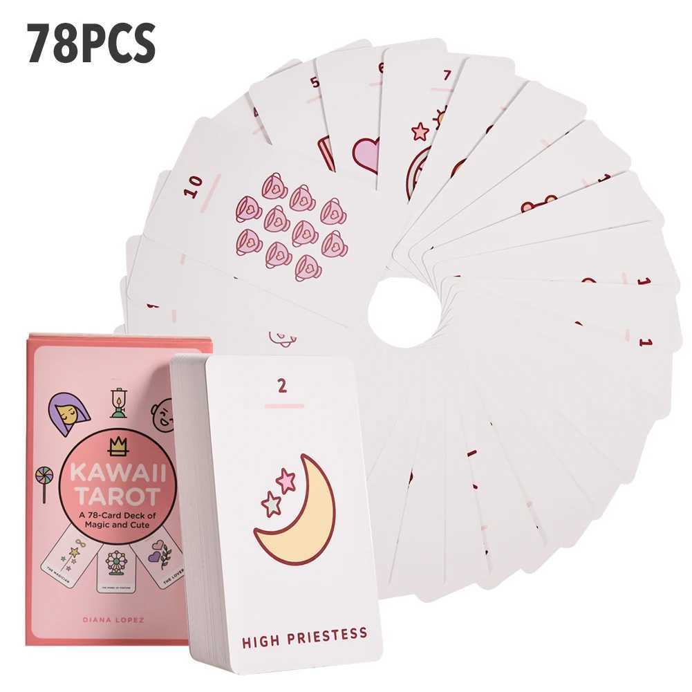 NEW Kawaii Tarot Cards Cute Tarot Deck Board Game Cards PDF Guidebook Family Party Table Card Games Children C251114