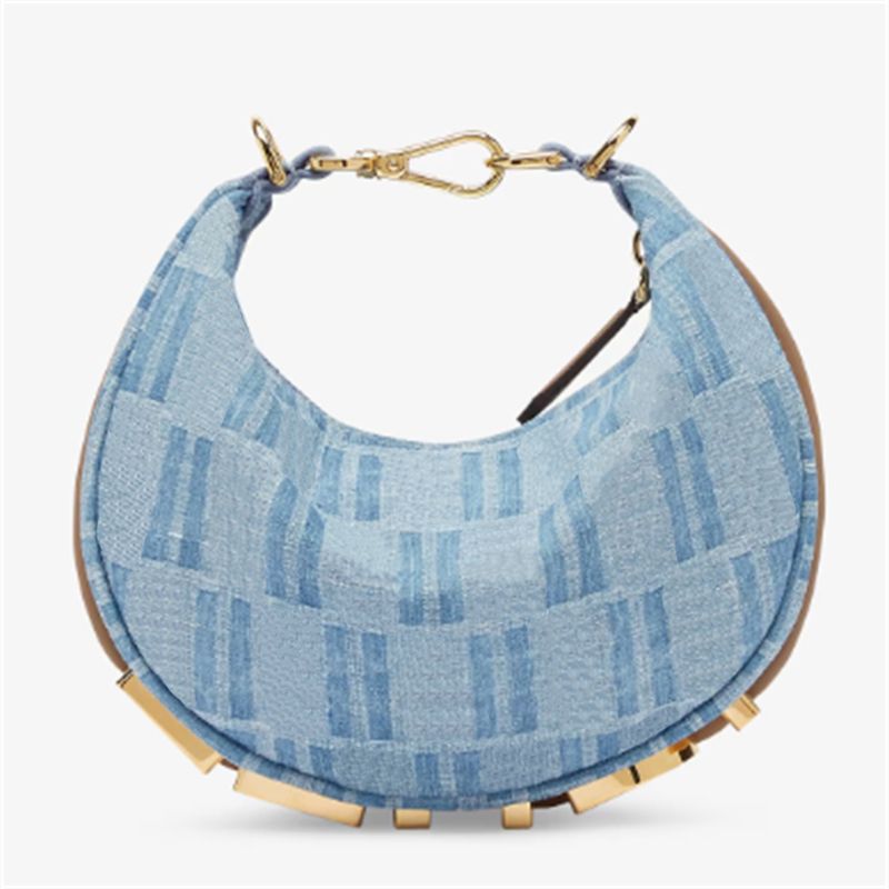 new FF bag armpit mini half moon bag Luxury handbag Leather tote women men Designer bags purse Vintage loop crossbody Clutch cleo bags Evening crescent Shoulder bag