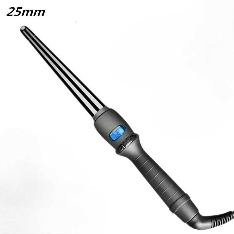 LCD curlers conical curling iron single tube ceramic glaze cone electric hair curly hair X251114
