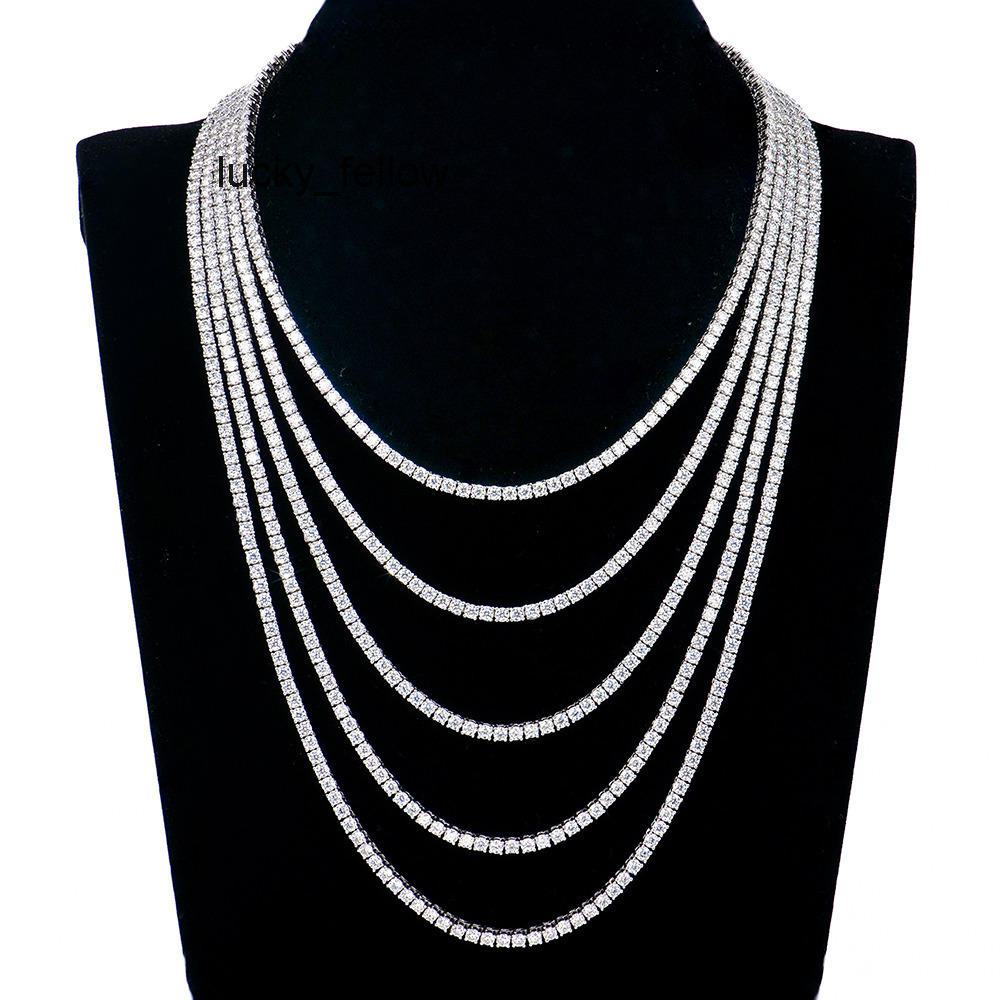 Special Promotion Women Men Gra Certified S925 Silver Vvs Diamond Mossanite Jewelry Tennis Chain Necklace Moissanite for Gift