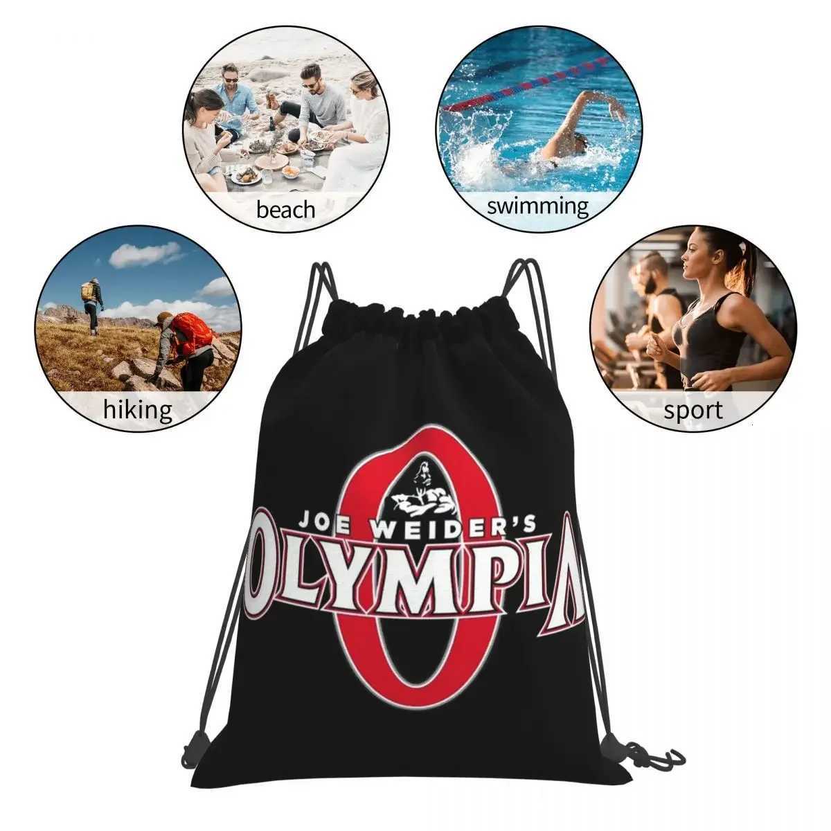 Future Mr OLYMPIA Motivations Backpacks Casual Portable Drawstring Bundle Pocket Sports Bag Book Bags For Man Woman SchoolW251113