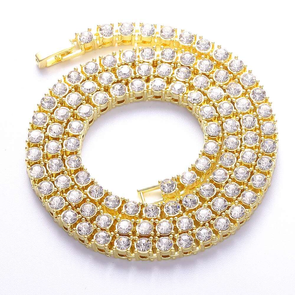 Hip Hop 1Row Tennis Chain Bracelet Selling Bling CZ Iced Out Rhinestone Cubic Zirconia Tennis Chain Bracelets Women Men Jewelry