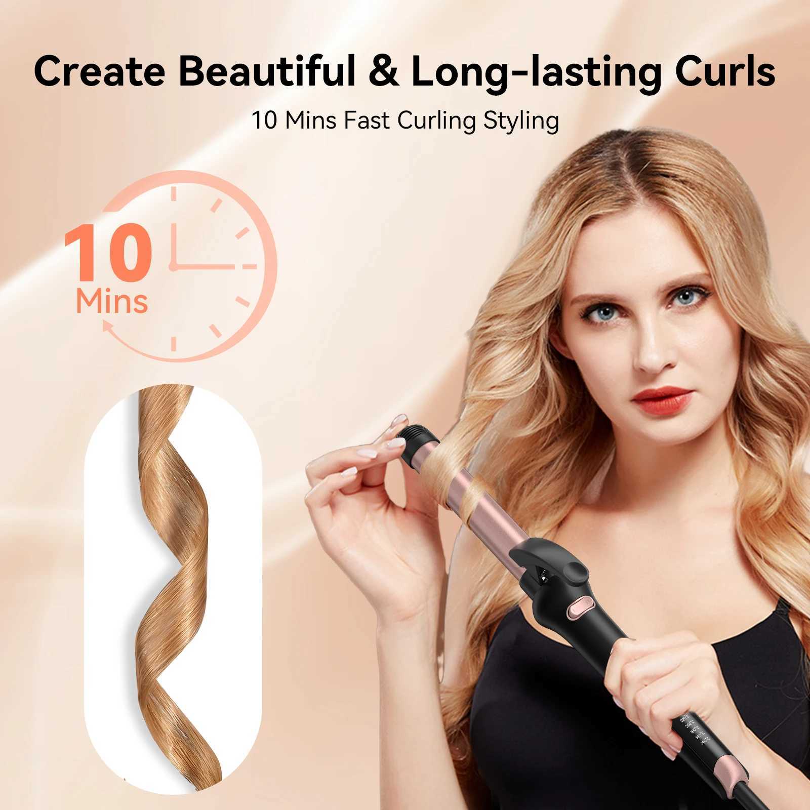 Hair Curling Irons Long-Lasting Results Defined Curls and Easy to Use with Temperature Control for All Hair Types up to 428T251114