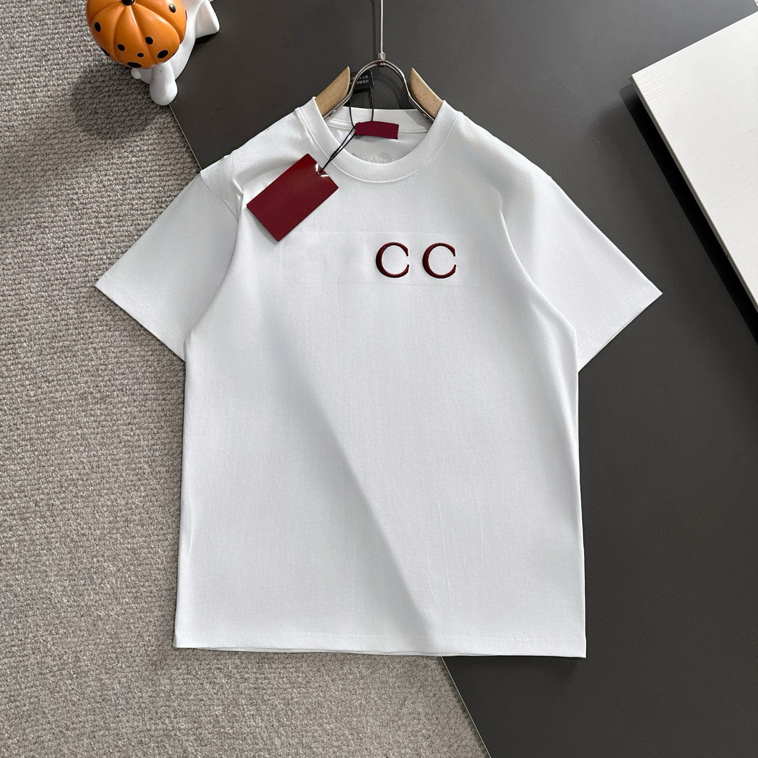 Men's Plus Tees & Polos Round neck t-shirts embroidered and printed polar style summer wear with street pure cotton 3row