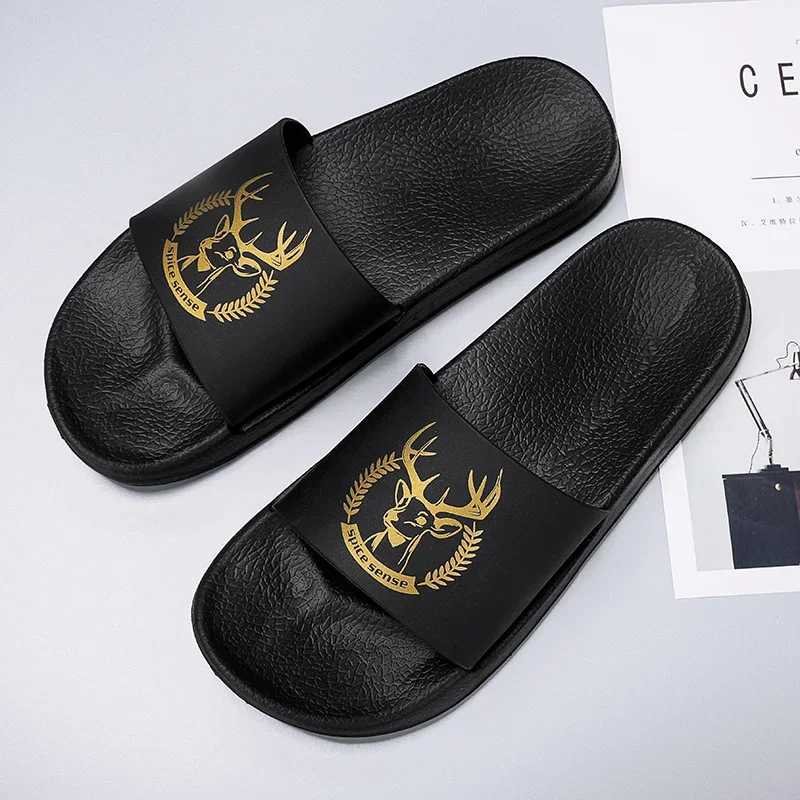 Mens Large Size 45 46 47 Pedestrian Slide Apartment Comfortable Youth Fashion Beach Water Sandals Seaside Leisure Pedestrian Slide W250414
