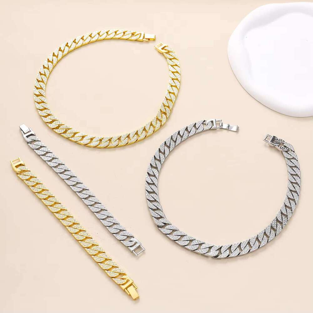 DHcollections 15mm Cuban Link Chain Necklace For Men - Durable Zinc Alloy Miami Hip Hop Jewelry, Thick Heavy Gold Cuban Chain 18-24 Inch Adjustable