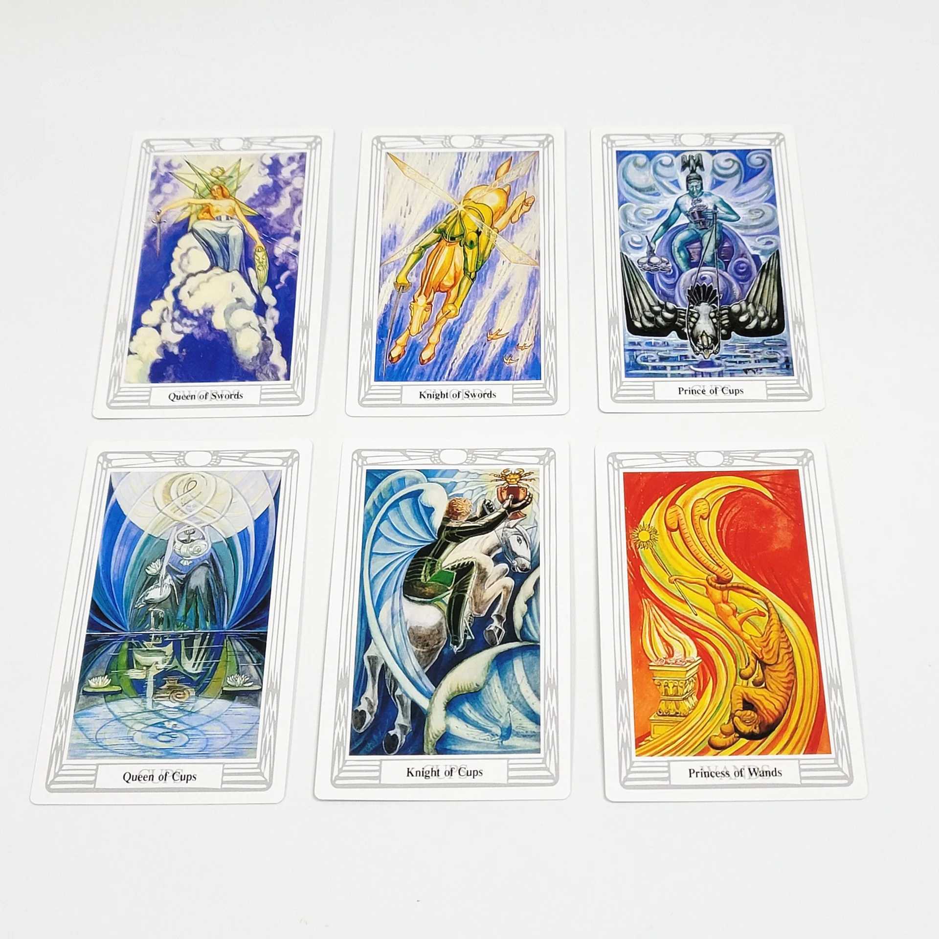 12x7cm Standard size 78Pcs Alester crowley thoth Tarot deck Cards Board Deck Games Cards For Party Game with paper manual C251114