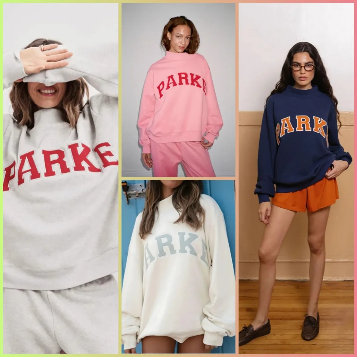 2025 Parke Womens Mockneck Sweatshirt Set designer Hoodie for essentials high quality Spring Autumn Outdoor Casual Wear Loose Fit Designer Hoodie in S-3XL