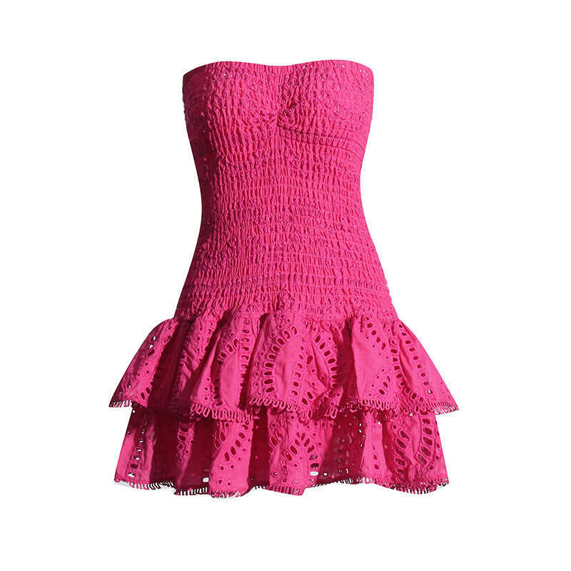 Designer Sexy Fashion Embroidered Mini Skirt with Ruffles for Women 2025 Spring Collection