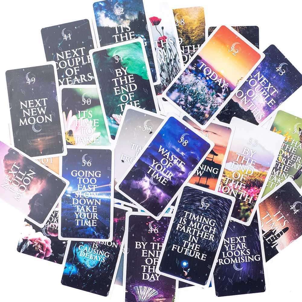 Mystical Timing Oracle 60Cards 1036Cm Time Frame Cards Twin Flame Tarot Deck Cosmic C251114