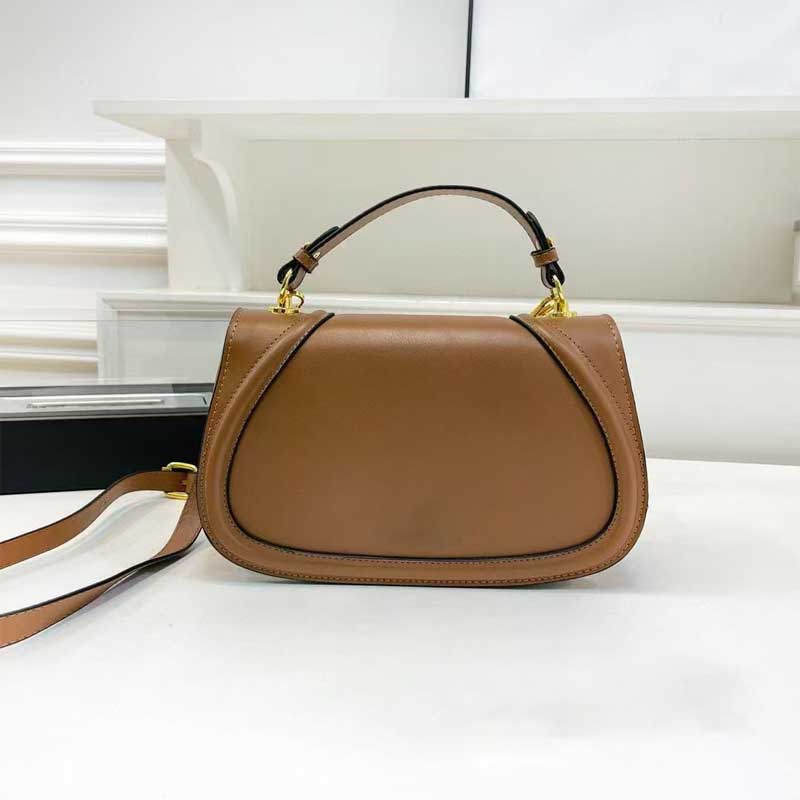 Designer Blondie Shoulder Bag - Real Leather Canvas Style Vintage Crossbody Handbag for Women