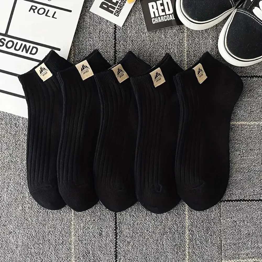 5/10/20/30 Double unisex simple mens boat socks fashionable casual sportswear W250414
