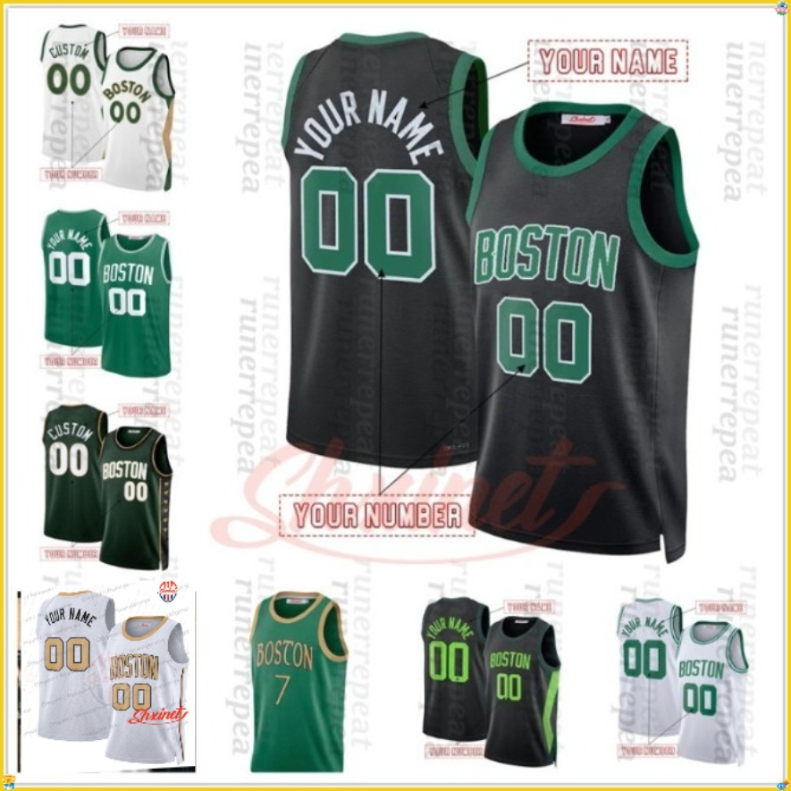 0 Jayson Tatum 2025-2026 City Edition Personalize Basketball Jersey 33 Larry Bird 4 Jrue Holiday Brown 11 Payton Pritchard Stitched