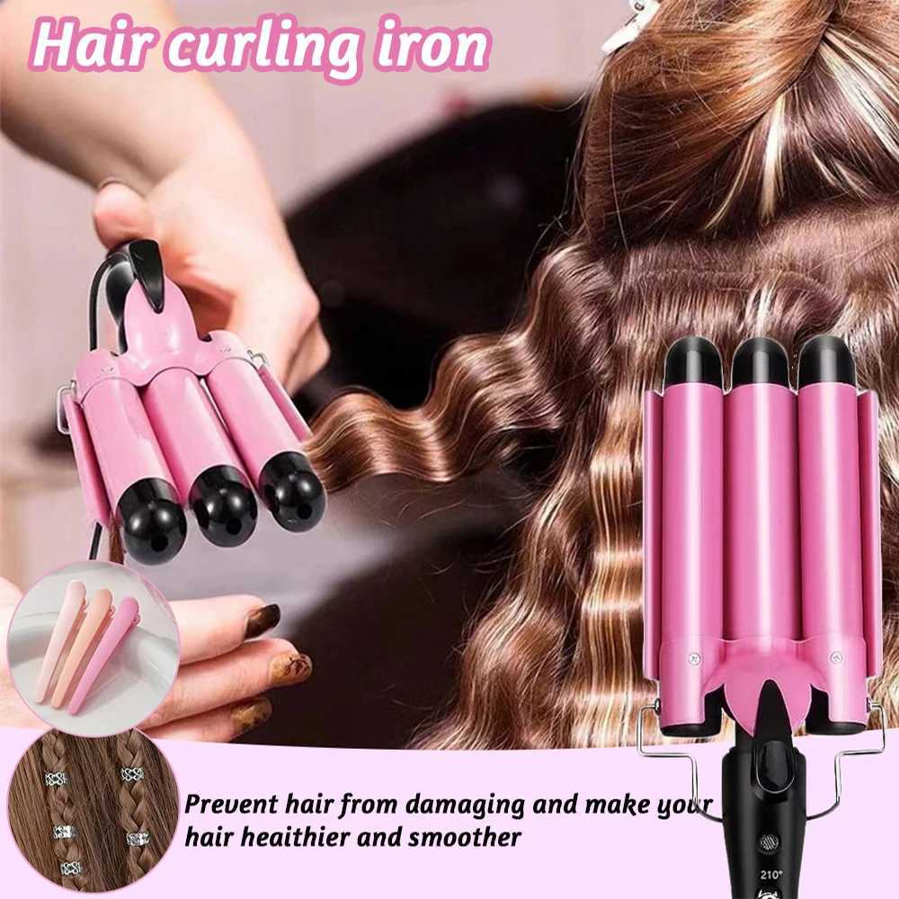 Professional Hair Curling Iron Ceramic Triple Barrel Hair-Curler Irons Hair Wave Waver Styling Tools Hair Styler Wand for WomanT251114